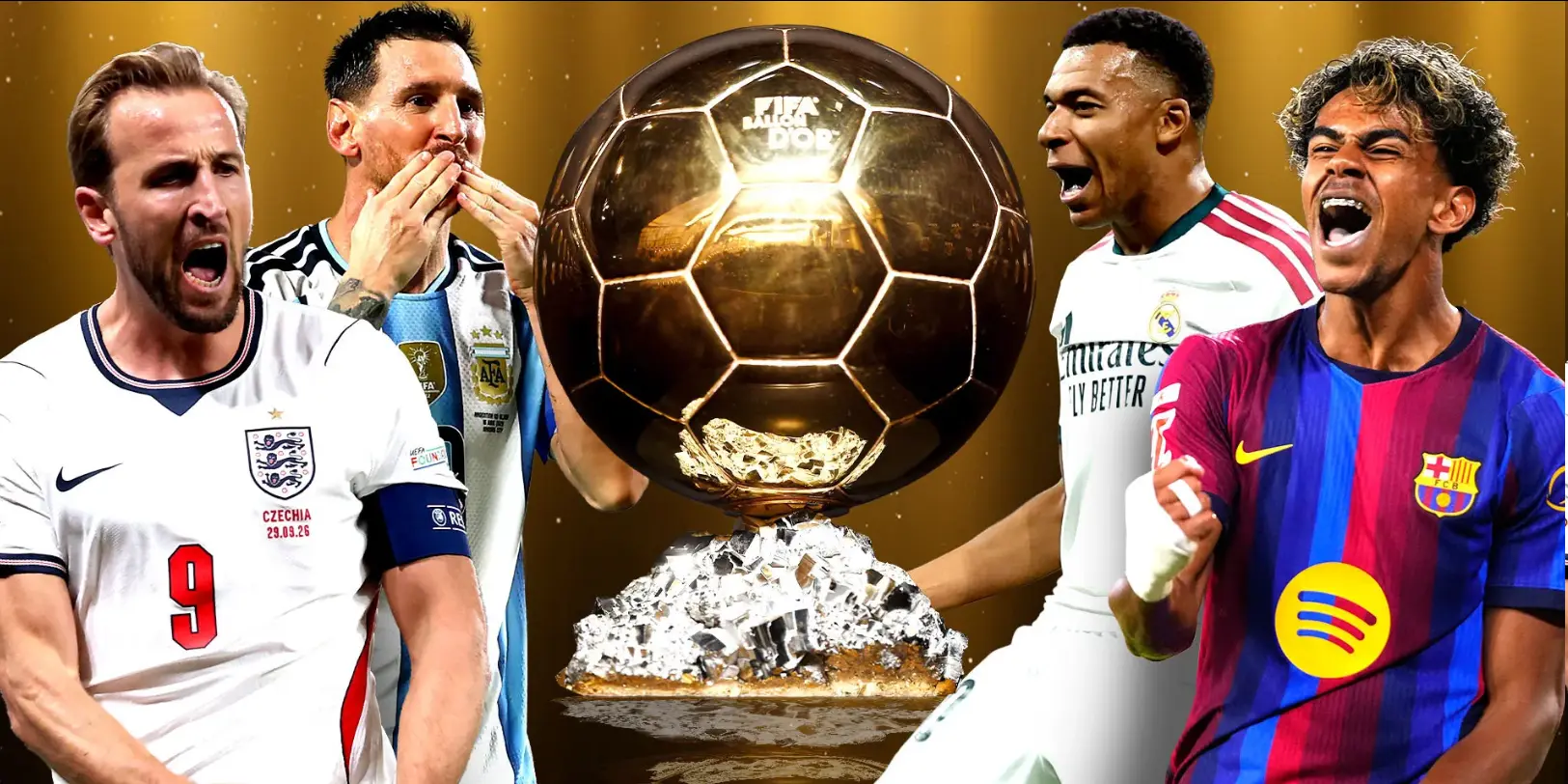 Como ver a cerimónia da Bola de Ouro de 2026: transmissão em direto gratuita, hora de início e lista de nomeados — tudo na antevisão